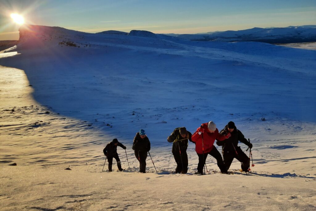 Snowshoe hiking - Rondane River Lodge